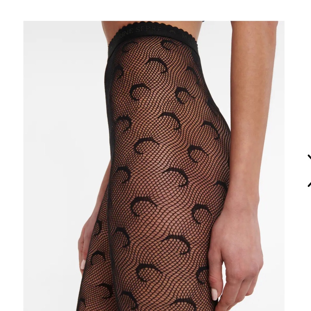 Marine serre fish net tights
